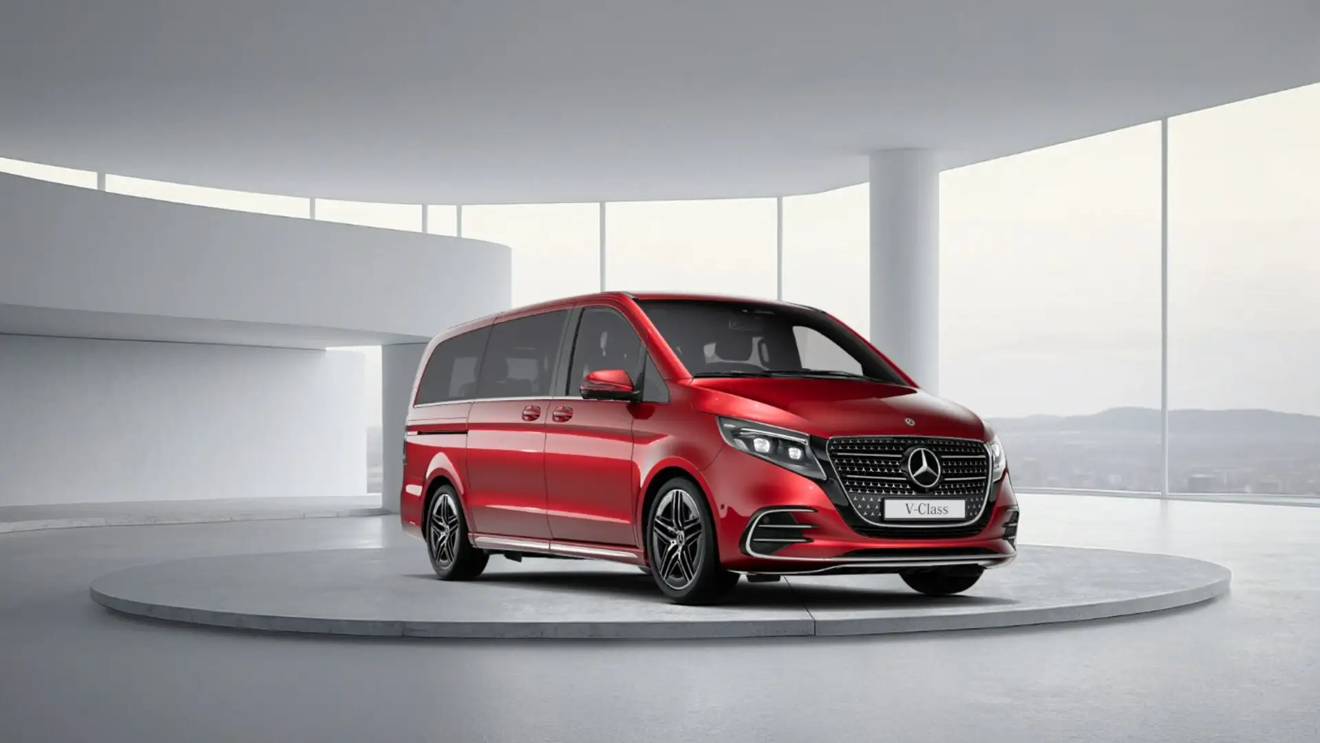 Mercedes-Benz V 300 d 4MATIC AVANTGARDE Lang PANO DISTRONIC Rot - 2