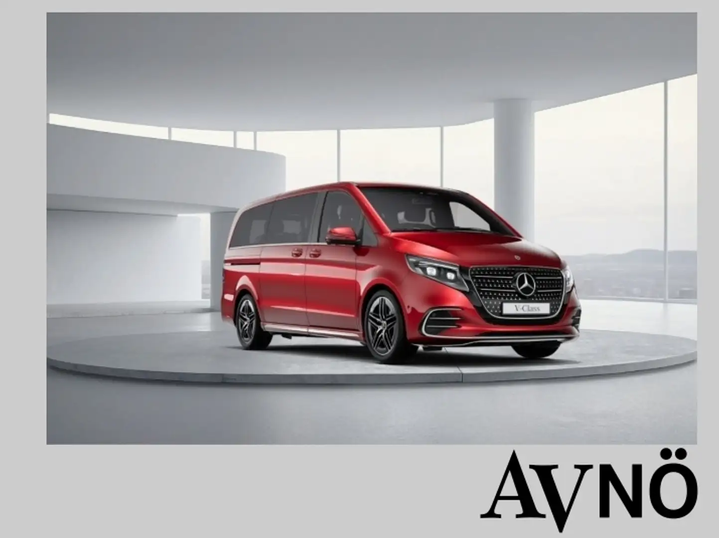 Mercedes-Benz V 300 d 4MATIC AVANTGARDE Lang PANO DISTRONIC Rot - 1