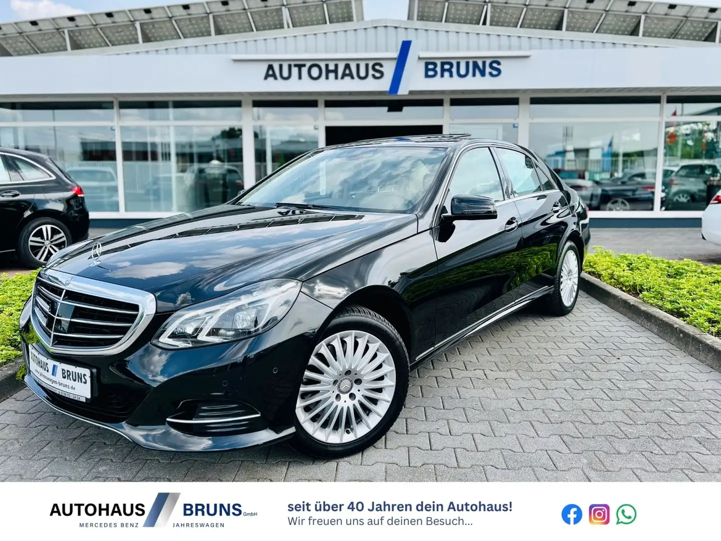 Mercedes-Benz E 300 BT ELEGANCE, Comand, LED, SHD, Distronic, AHK, SHZ Zwart - 1