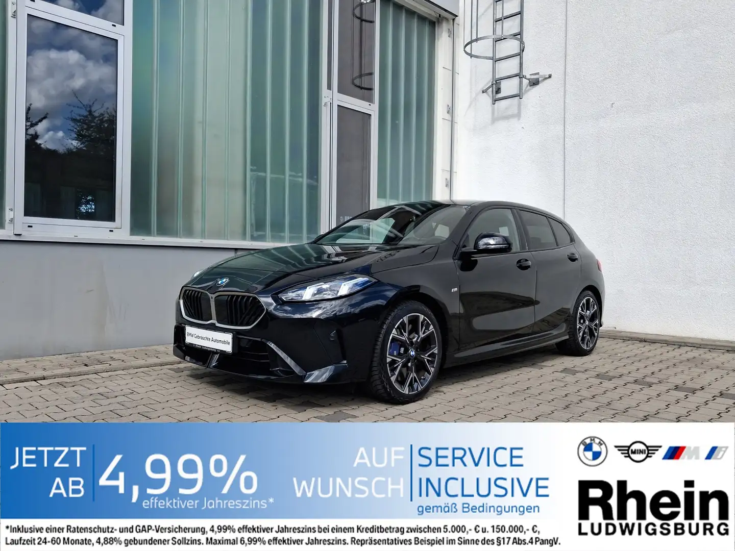 BMW 120 Lim M Sportpaket LED Navi HUD ParkAs+ DrivAs Schwarz - 1