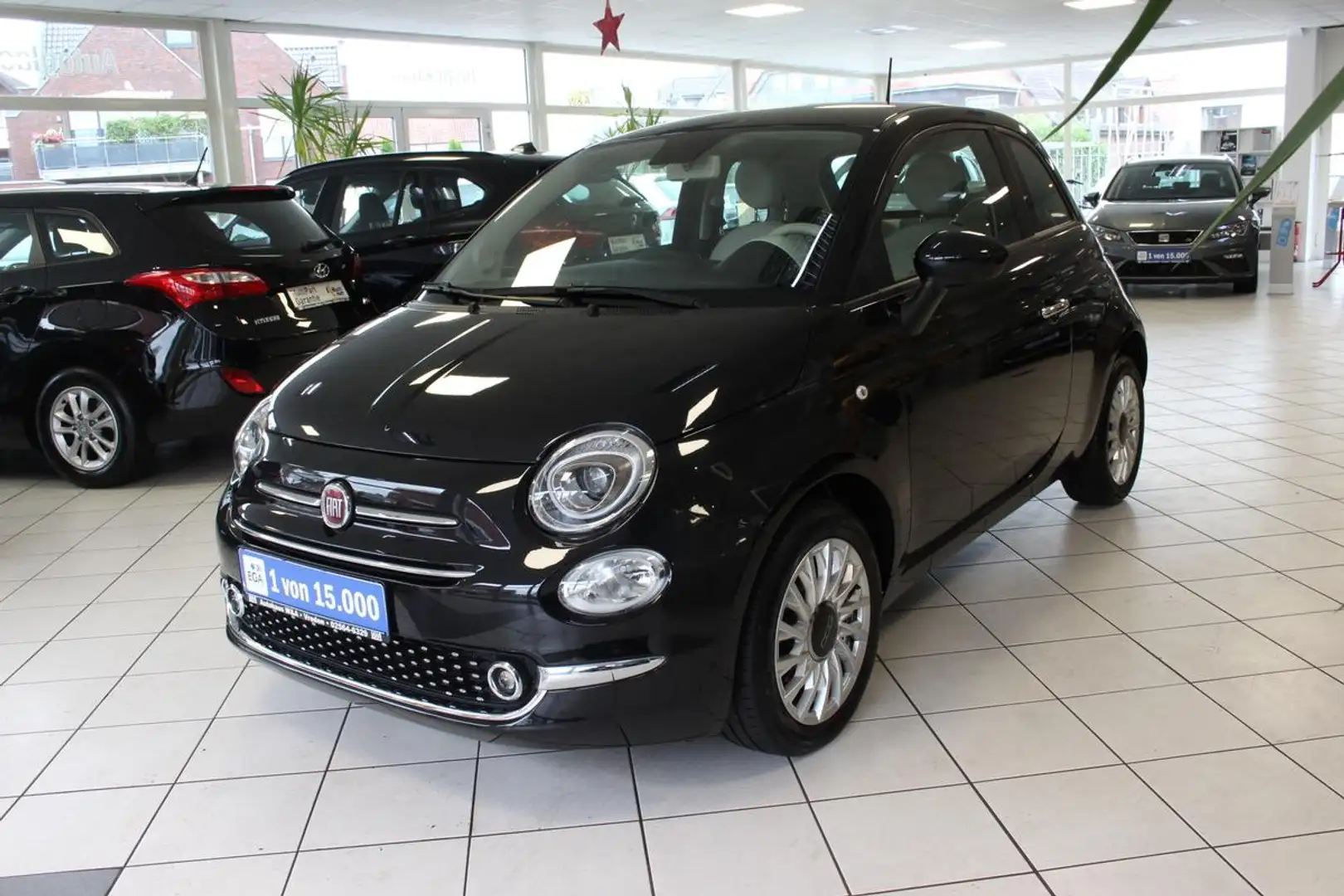Fiat 500 1.0 Mild Hybrid Lounge Start&Stop (EURO 6d) Schwarz - 1