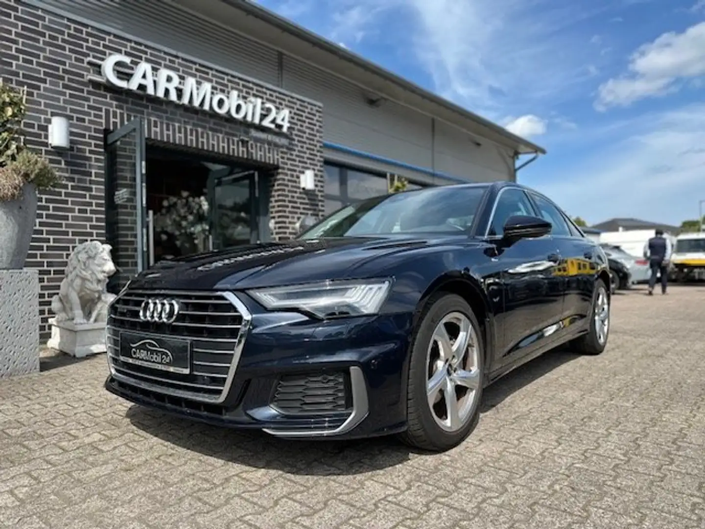 Audi A6 40 2,0 TDI quattro S-Line*Temp*Navi*R-Cam* Bleu - 1