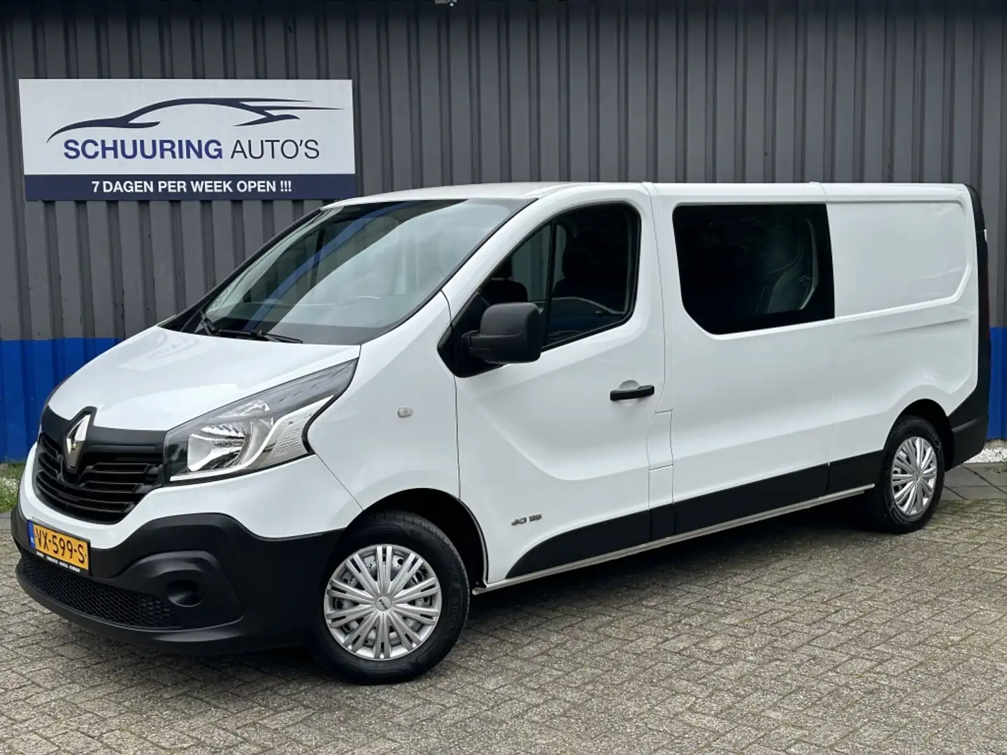Renault Trafic 1.6 dCi T29L2H1 Dubbele Cabine, navi/pdc Wit - 1