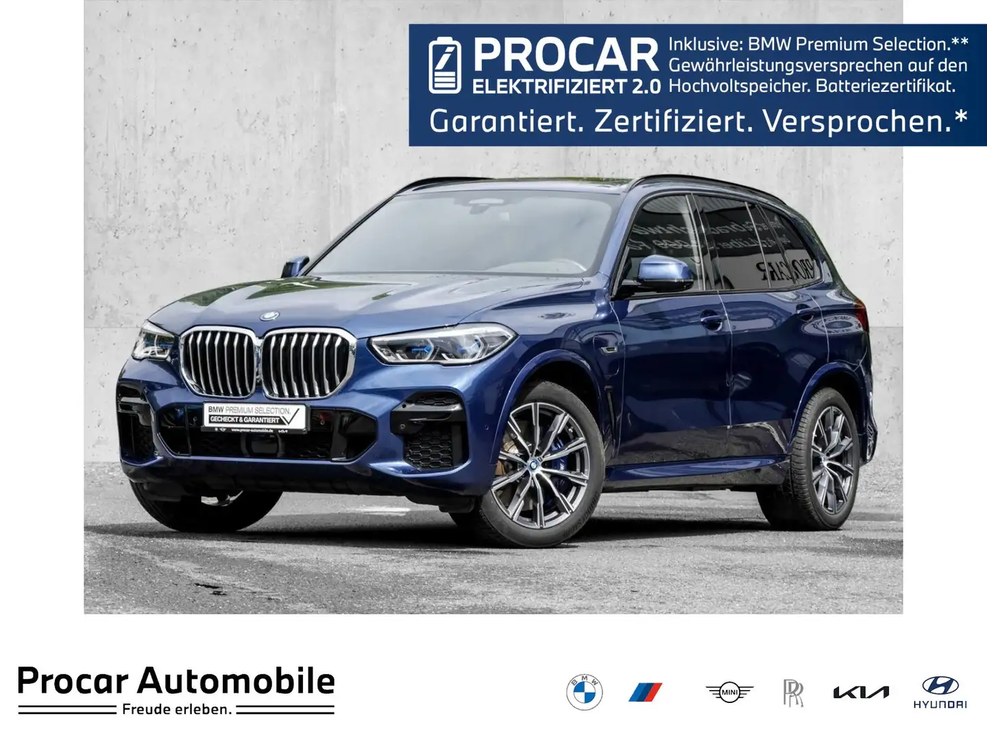 BMW X5 xDrive45e M Sport HUD PANO ACC AHK 360°KAM Blau - 1