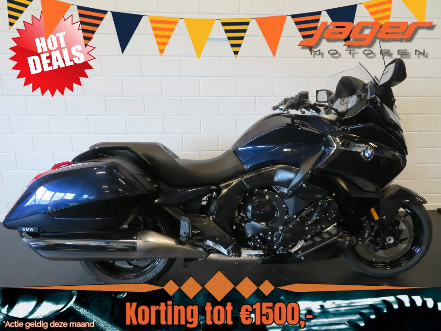 BMW K 1600 B BAGGER FULL! RADIO HISTORI Blauw - 1