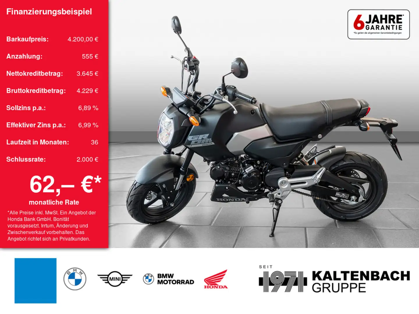 Honda MSX 125 Zwart - 1