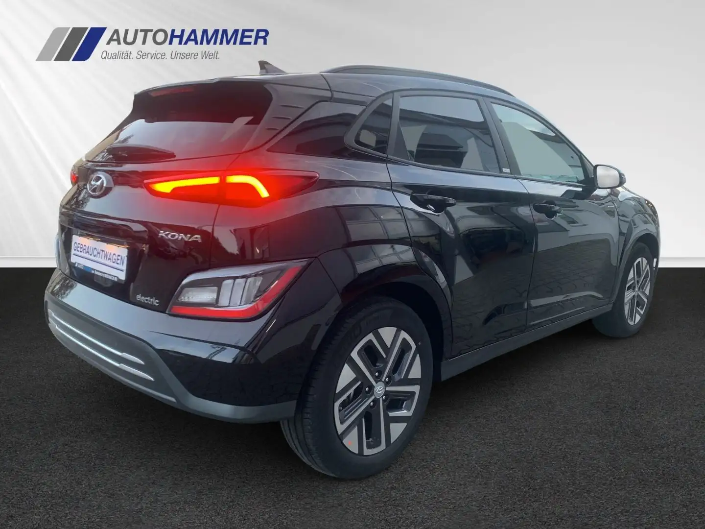 Hyundai KONA EV 39,2kWh TREND 11kw-OBC LED Smartkey Navi Schwarz - 2