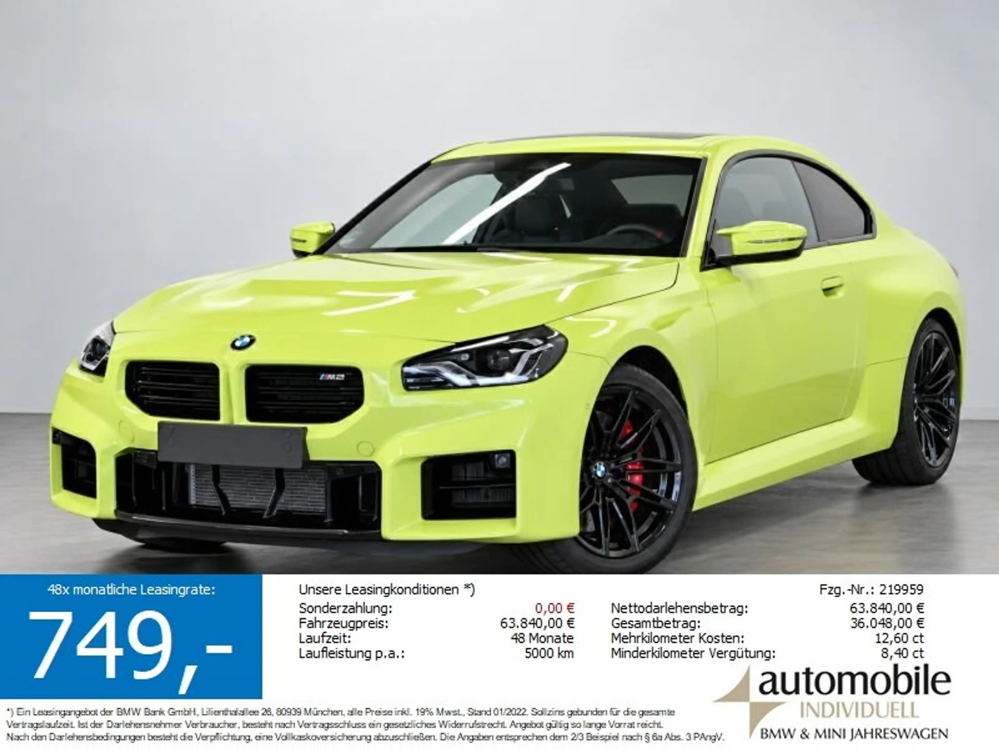 BMW M2 Coupé H&K HuD M-Drive Prof. Widescreen Glasd.