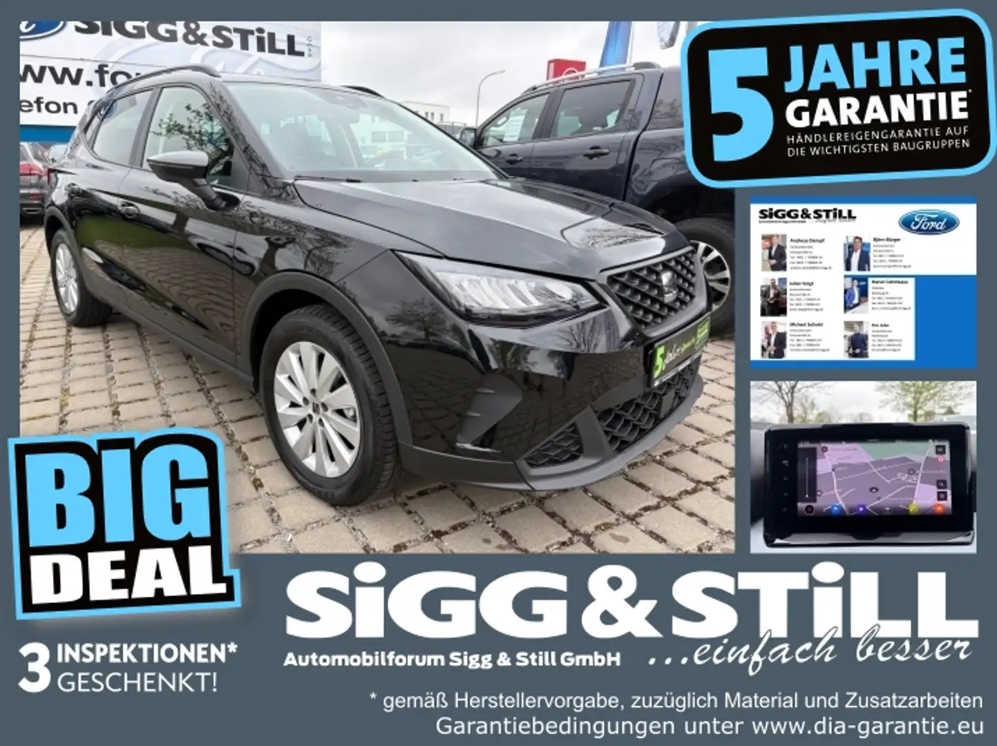 SEAT Arona 1.0 TSI Style LED*NAVI*VIRTUAL*SHZ*PDC*TEMP Černá - 1