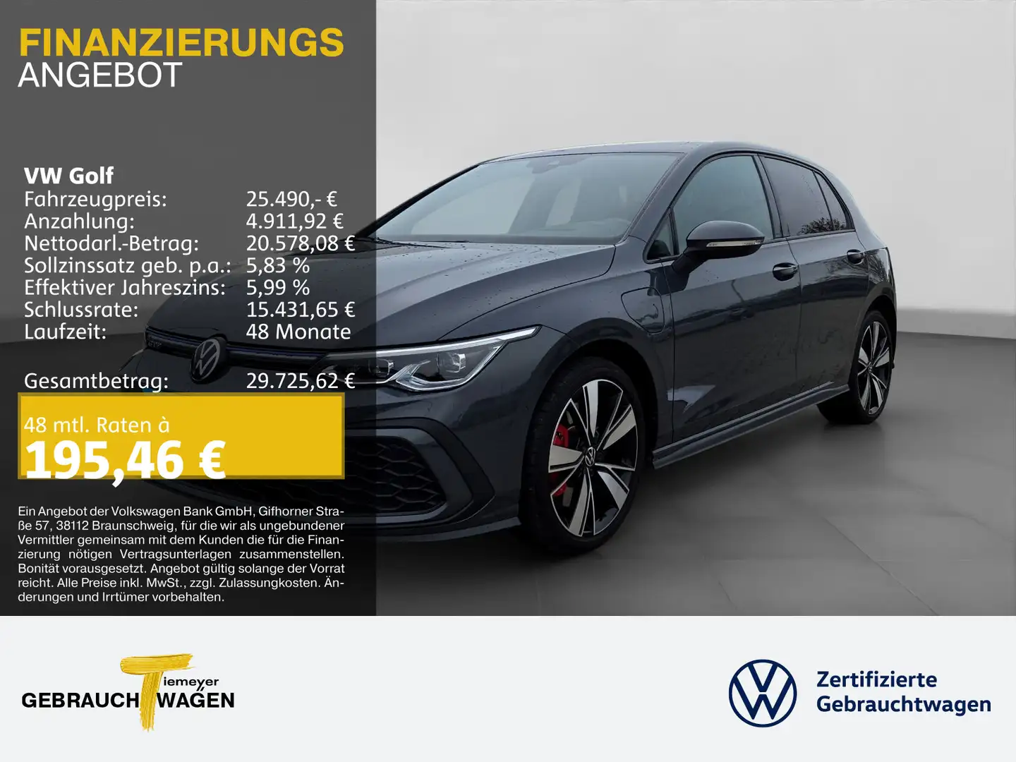 Volkswagen Golf GTE GTE LM18 HuD ASSIST Grau - 1