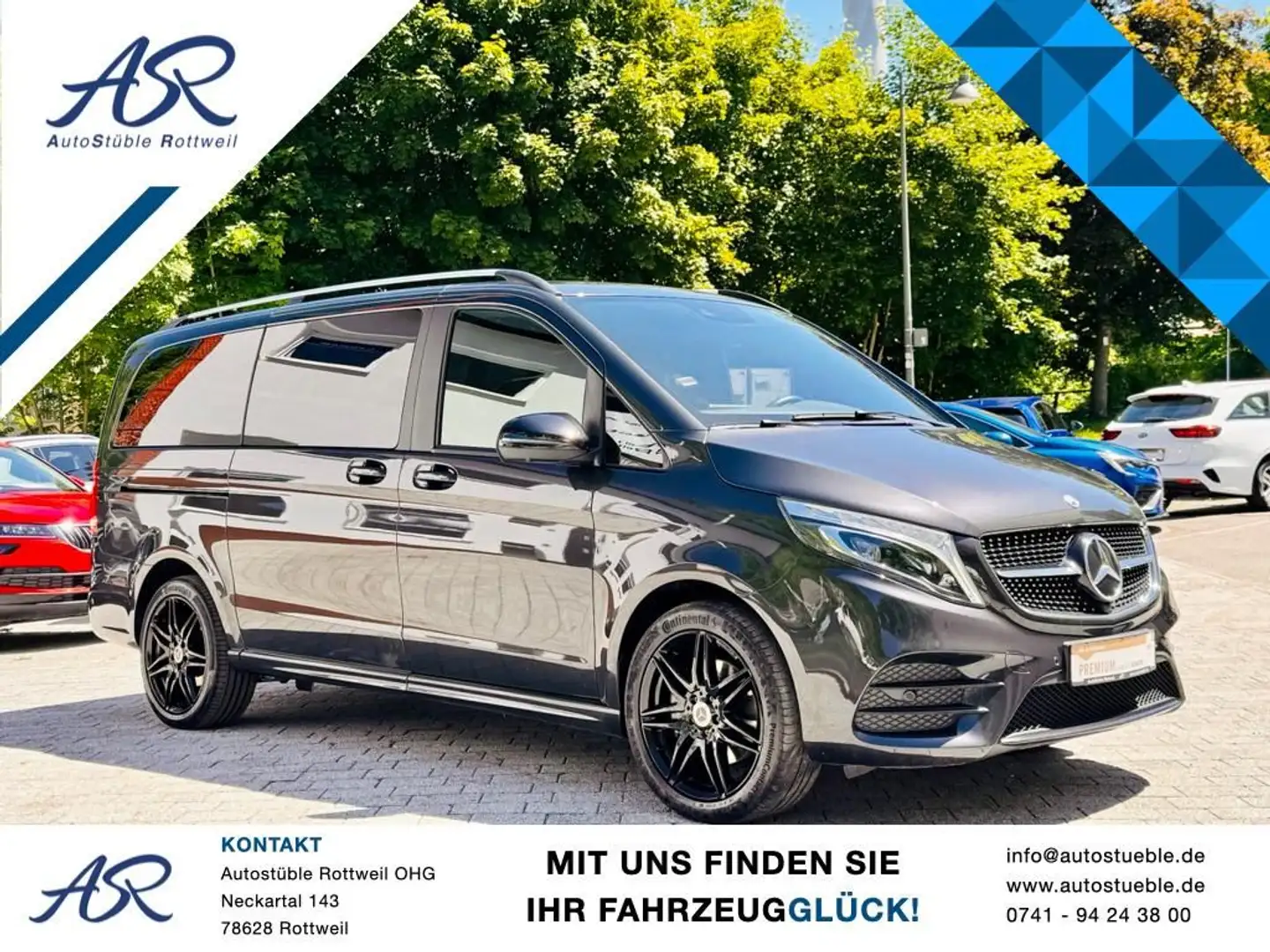 Mercedes-Benz V 300 d 4Matic lang Exclusive Edition AMG-Line Grau - 1