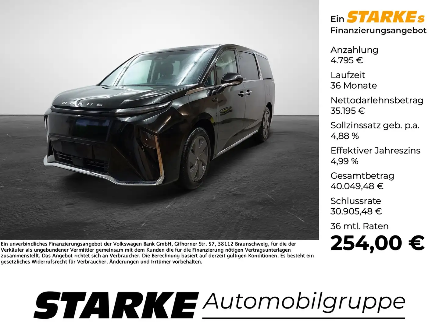 Maxus Mifa 9 Premium 7-Sitzer Noir - 1