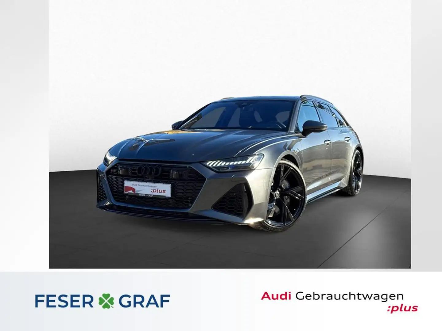 Audi RS6 Avant qu. Tip-tr.+ACC+Pano+B&O+Keramik+ Grigio - 1
