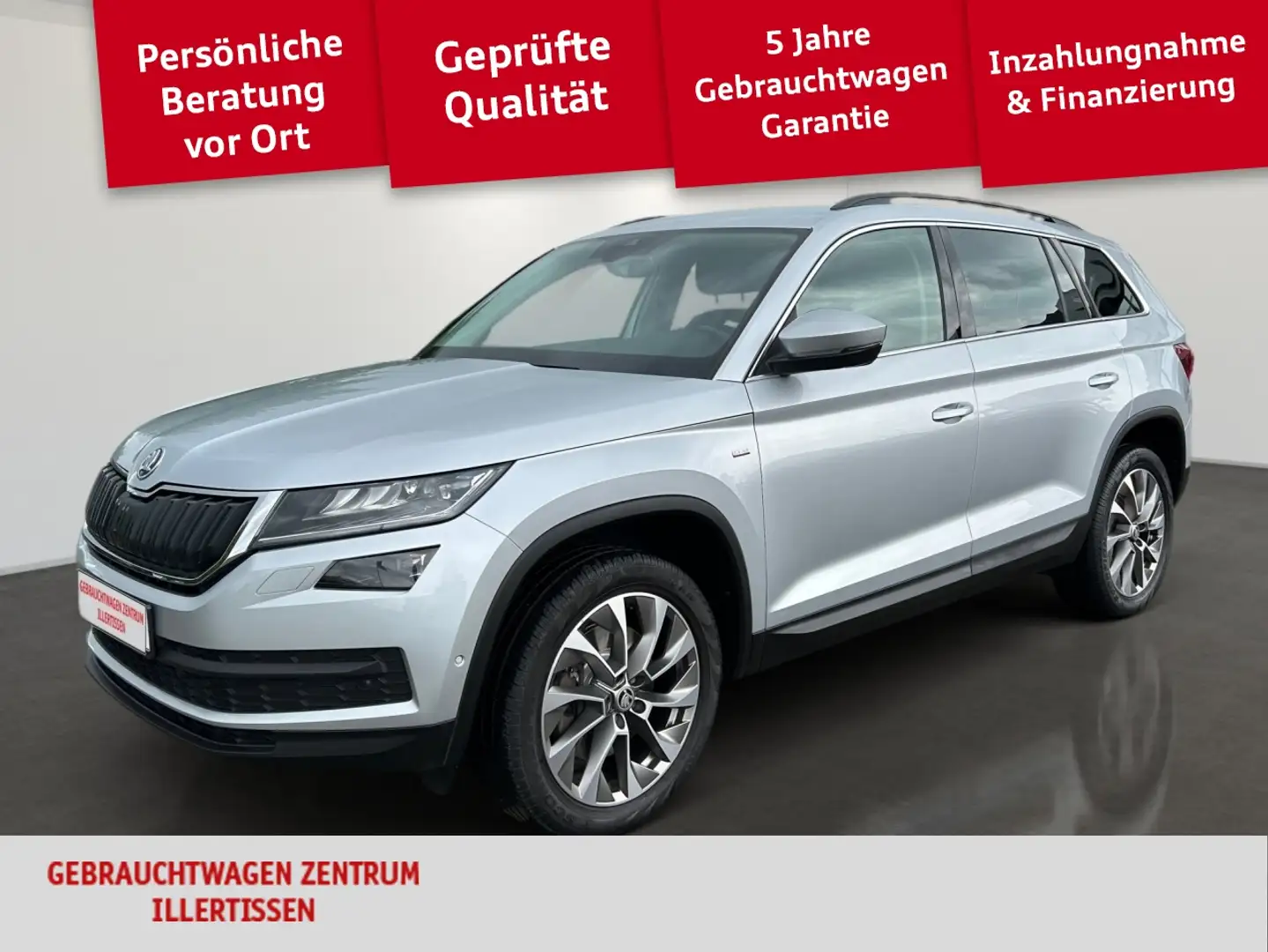 Skoda Kodiaq 2.0 TSI 4x4 Clever *7-SITZER*LED*KAMERA* Silber - 1