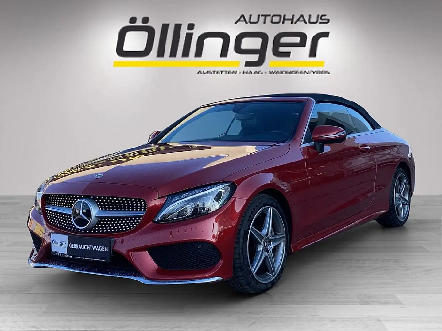 Mercedes-Benz C 180 Cabrio Aut. *AMG*Distronic*Ambiente* Rot - 1