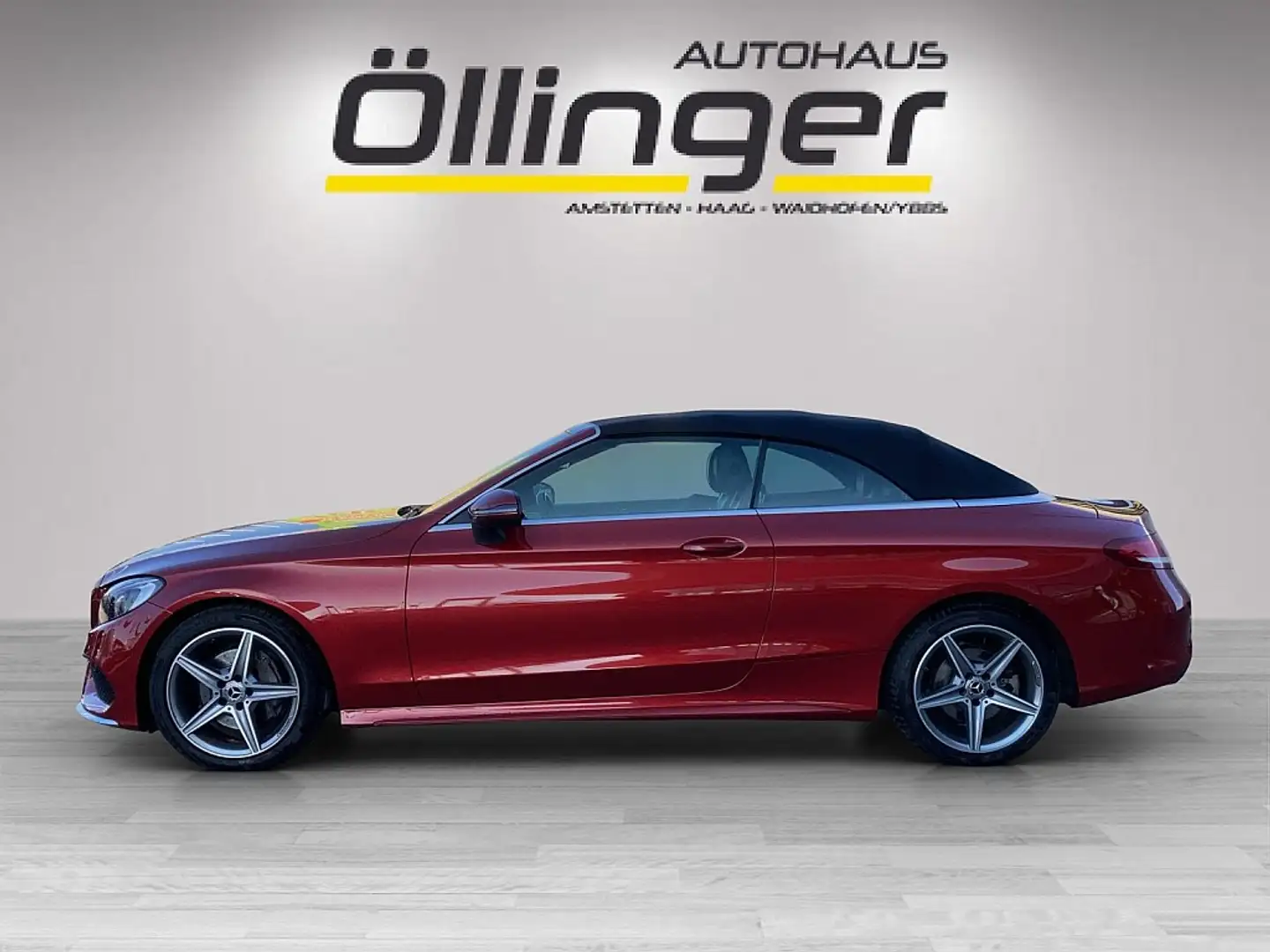 Mercedes-Benz C 180 Cabrio Aut. *AMG*Distronic*Ambiente* Rot - 2
