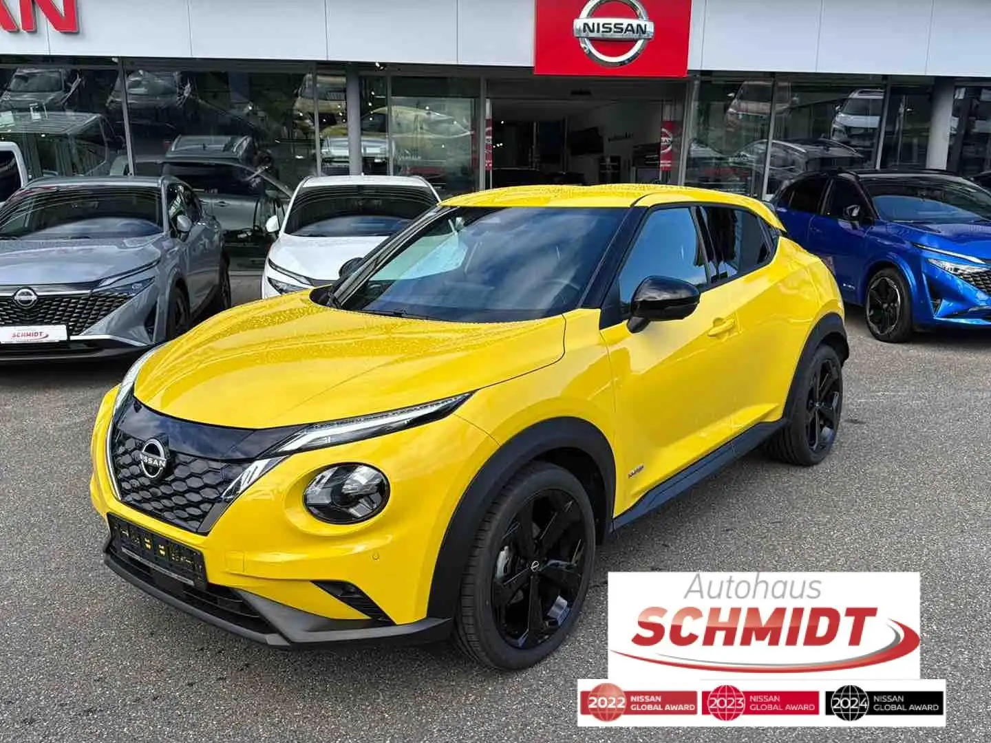 Nissan Juke 1.6 Hybrid Tekna BOSE Geel - 1