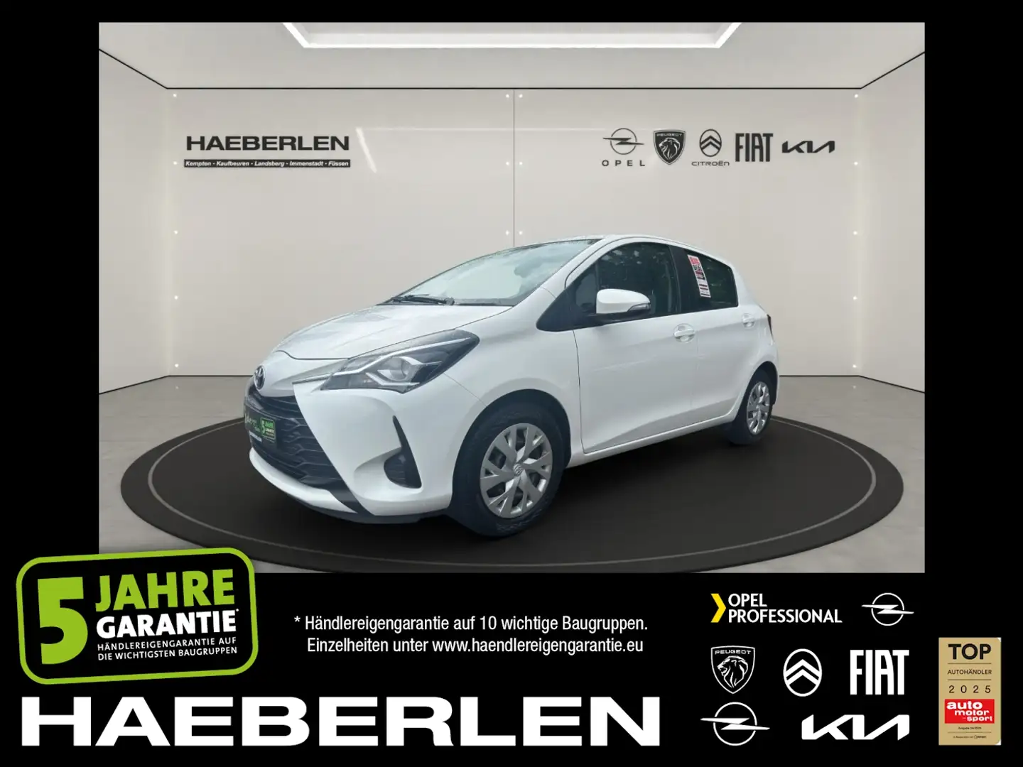 Toyota Yaris 1.5 Comfort +FLA SpurH KAM Fernlichass. Bianco - 1