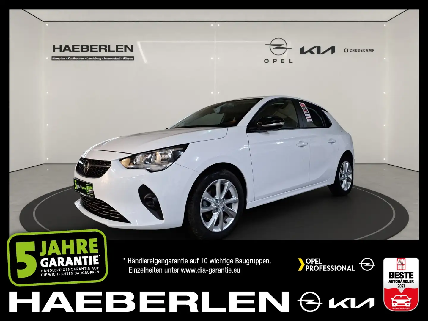 Opel Corsa F 1.2 Edition LM KAM PDC SpurH Wit - 1