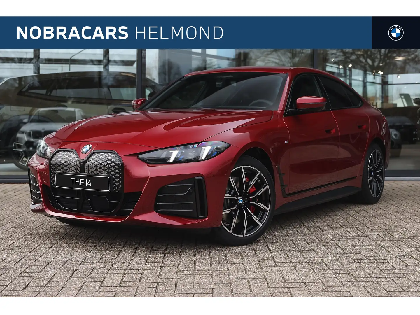 BMW i4 eDrive40 High Executive M Sport / Comfort Access / Rood - 1