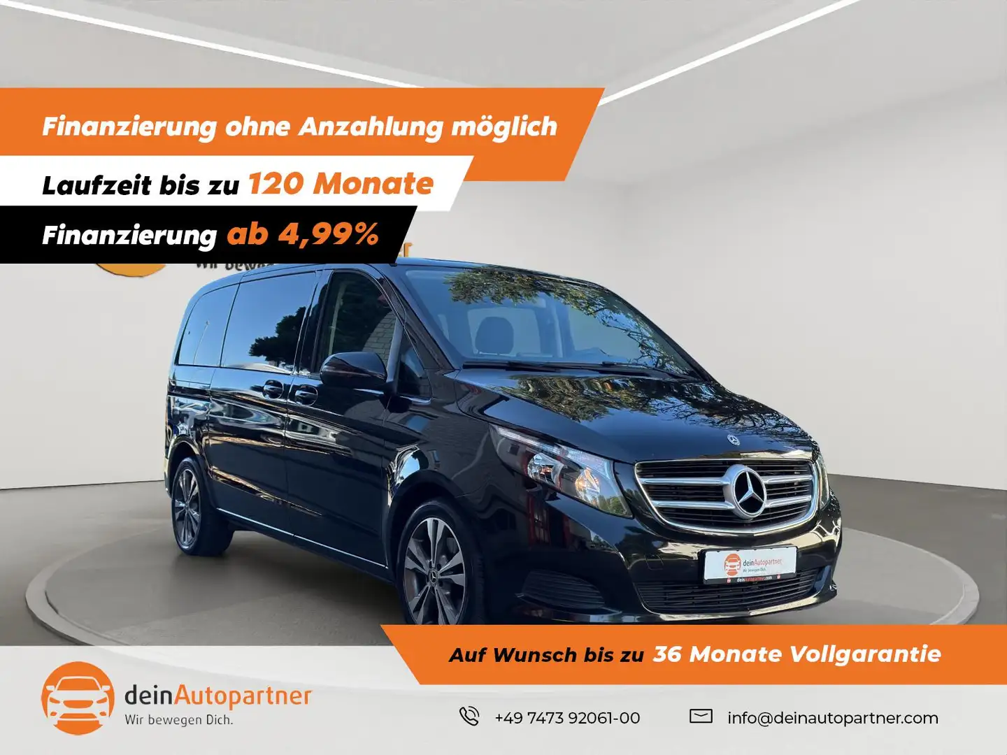 Mercedes-Benz V 220 CDI EDITION Kompact 7G-Tronic KLIMA/LANE/RFK/SHZ/P Schwarz - 1