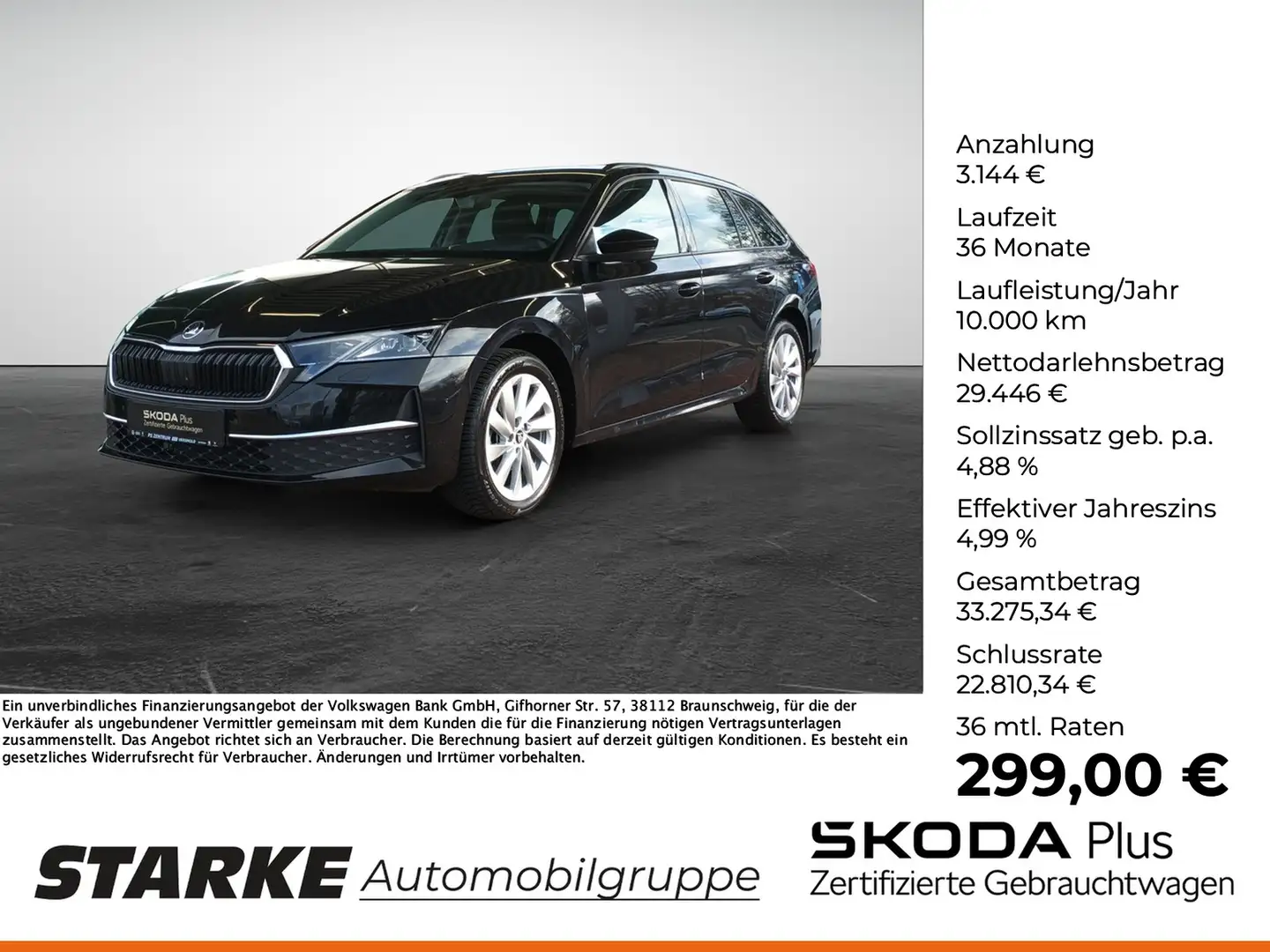 Skoda Octavia Combi 2.0 TDI DSG Selection Schwarz - 1