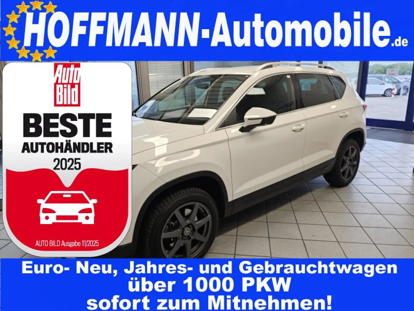 SEAT Ateca Xcellence DSG,Kamera,Sitzheizung,Navi Bílá - 1