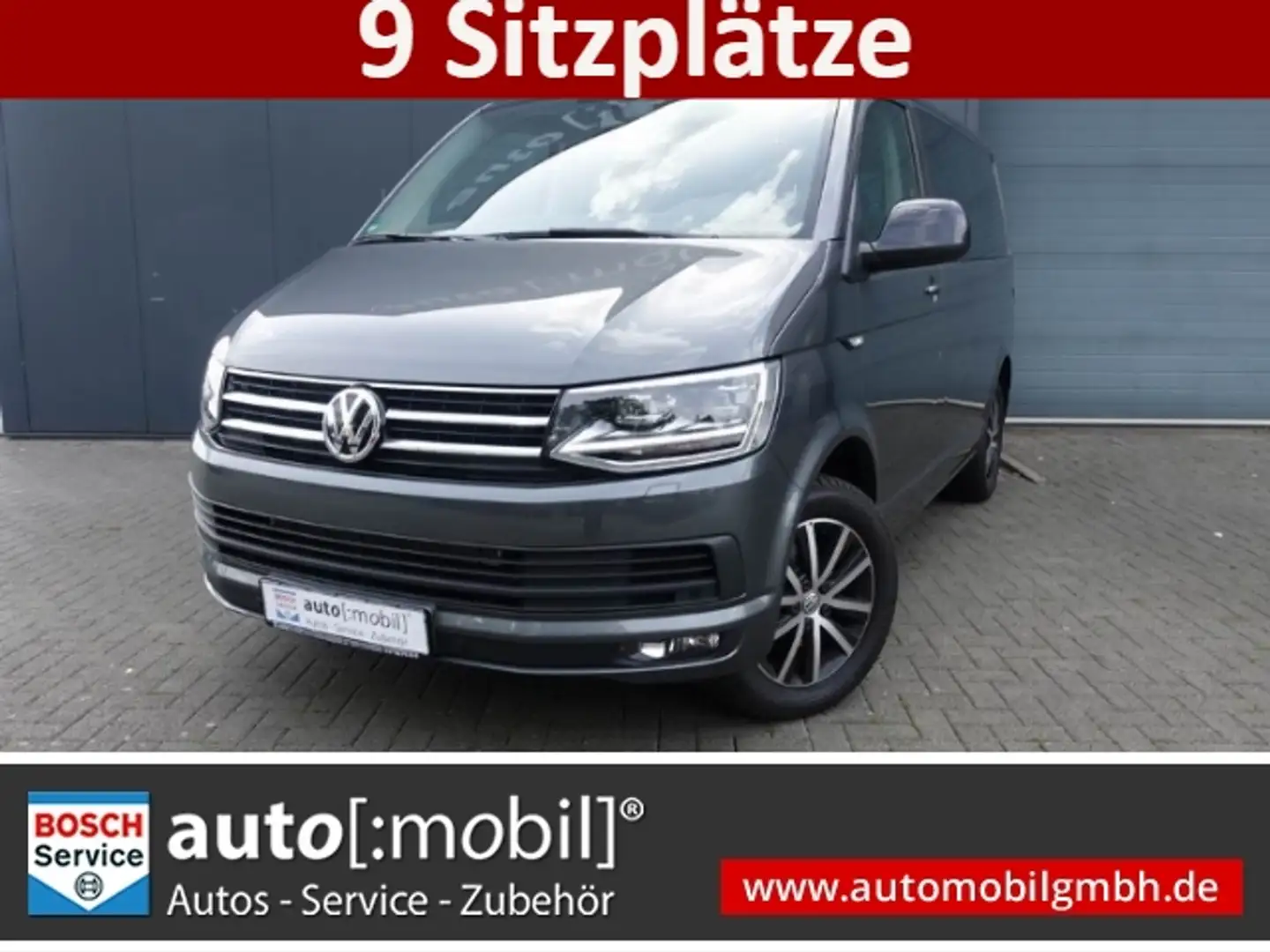 Volkswagen T6 Caravelle EDITION 2.0TDI DSG+LED+ANHÄNGEKUPPLUNG Gris - 1
