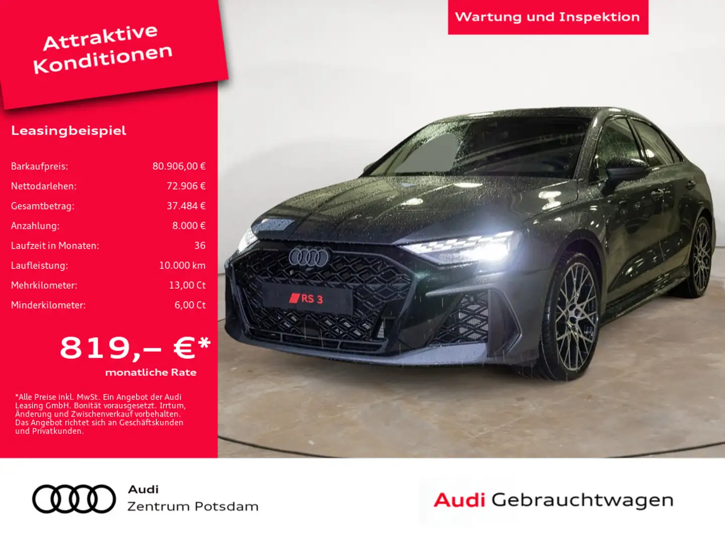 Audi RS3 Grijs - 1
