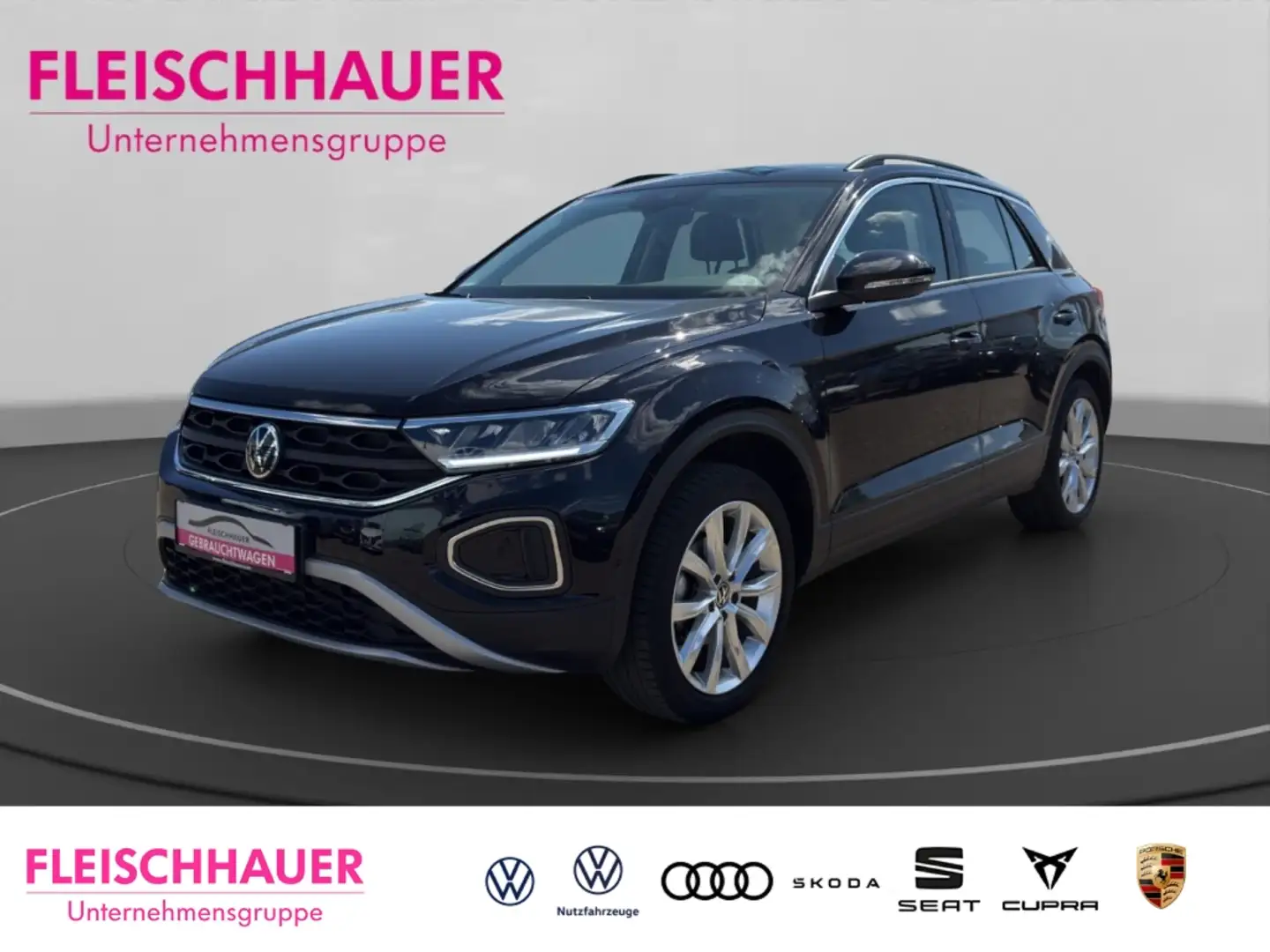 Volkswagen T-Roc TSI DSG VC SHZ LED Apple CarPlay Android Auto 2-Zo Noir - 1