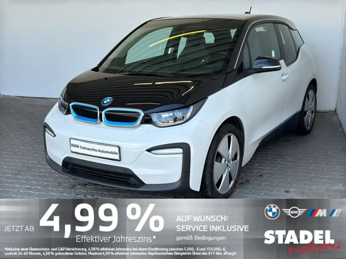 BMW i3 120Ah LED.Glasdach.RüKam.Sitzheiz.WirelessCha Weiß - 1