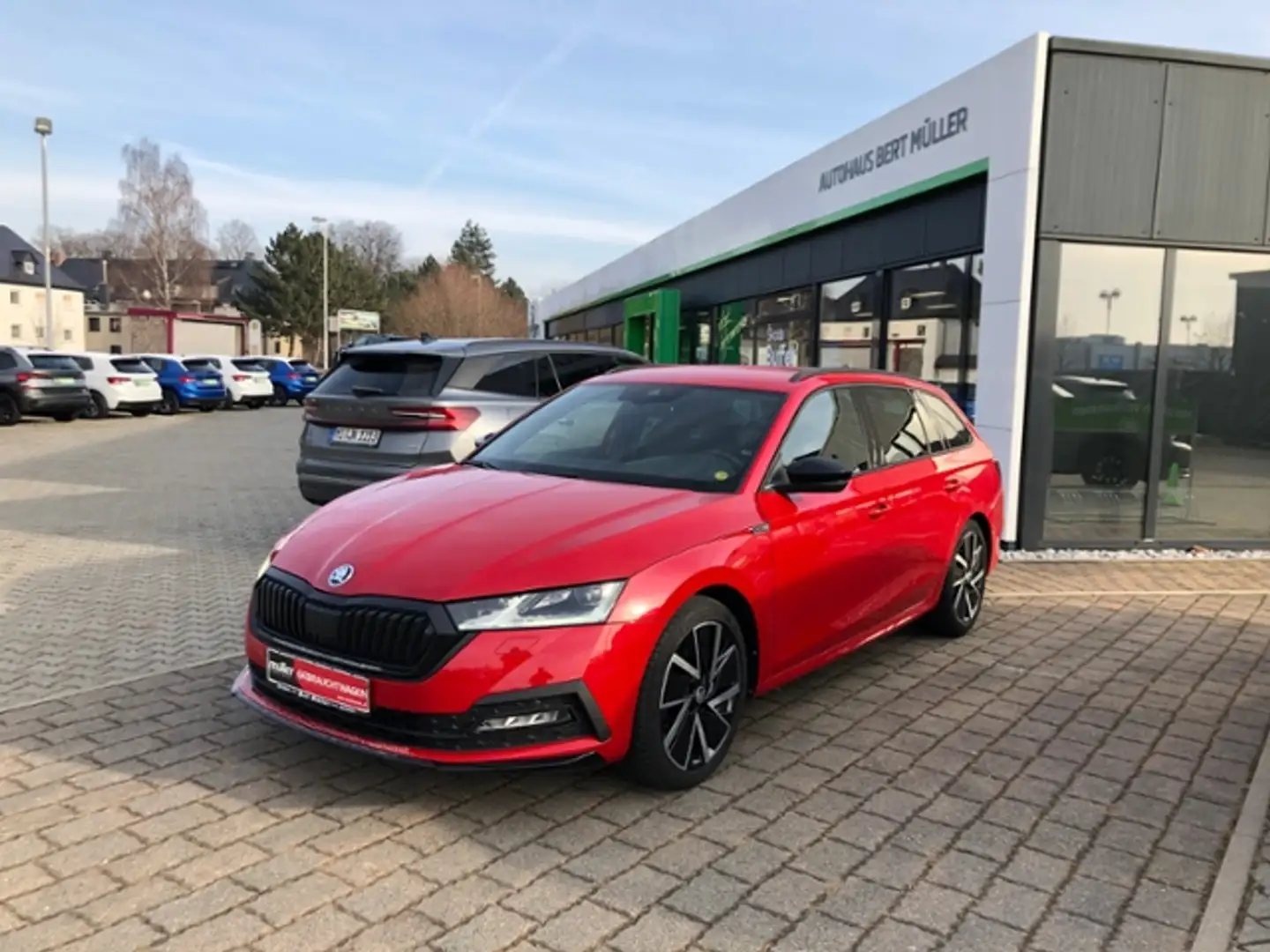 Skoda Octavia Combi Sportline Matrix SmartLink DSG Rot - 2