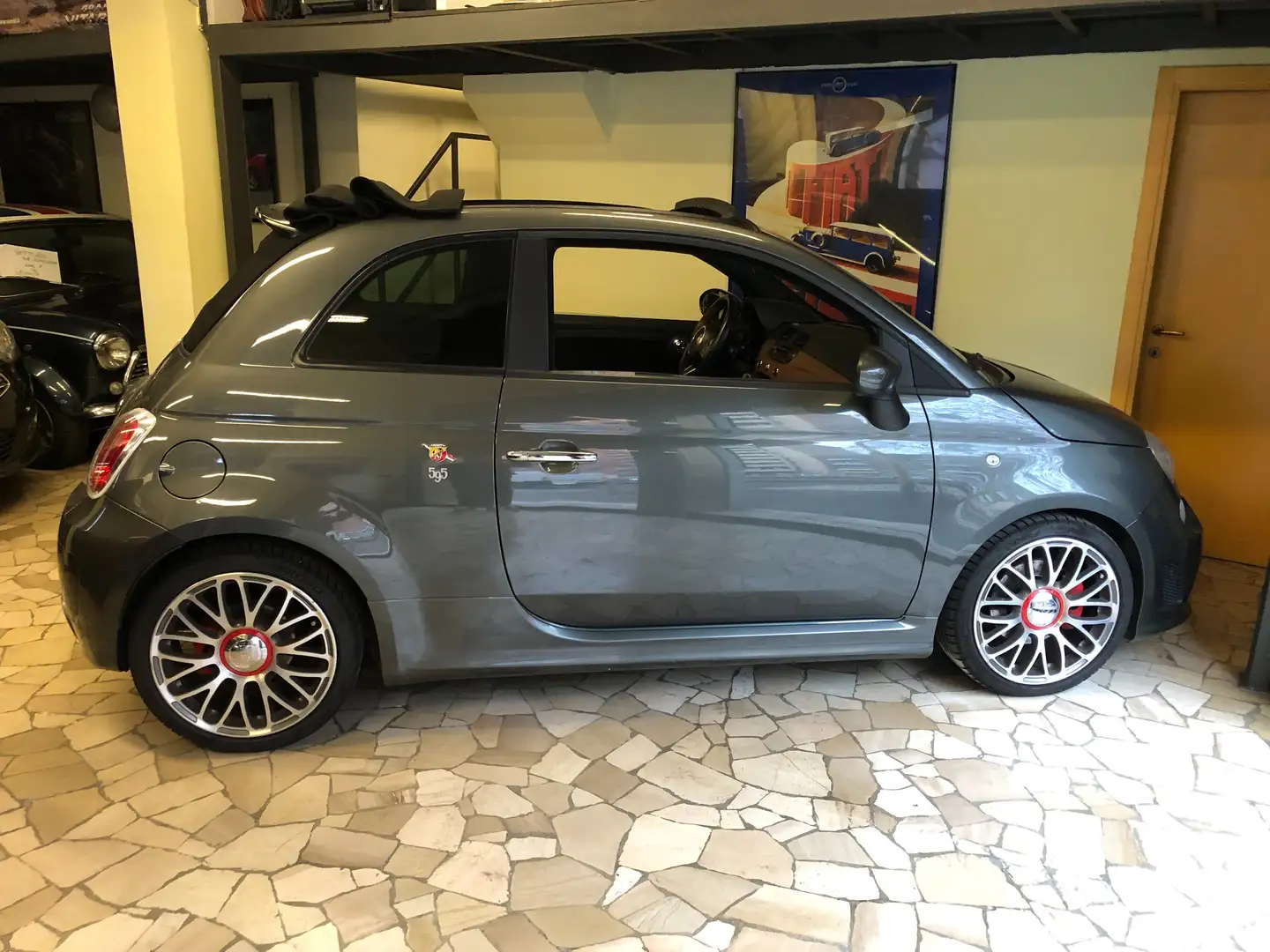 Abarth 595 500/595 1.4 16v t. t-jet turismo 160cv CABRIO Gri - 1
