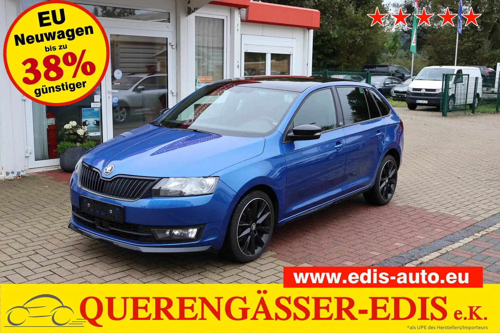 Skoda Rapid/Spaceback 1.4TSI "MC" 92 kW (125 PS), Automatik, Frontant... Azul - 1