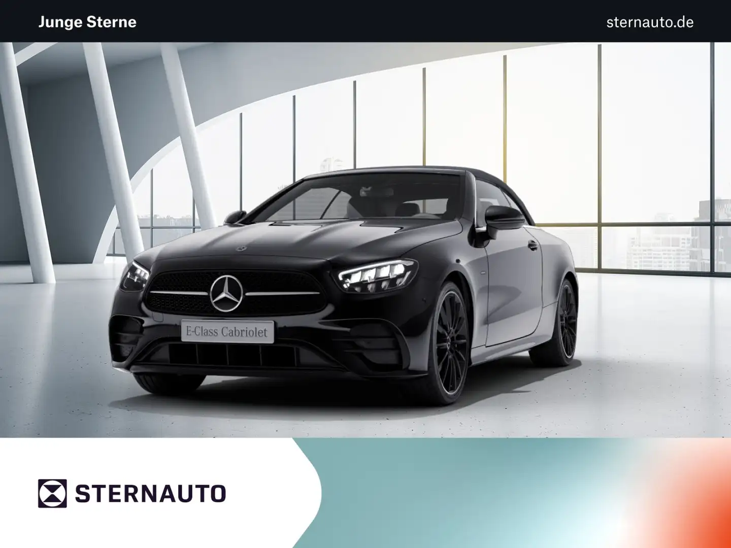 Mercedes-Benz E 300 E 300 d 4MATIC Cabriolet  AMG Line Night Edition Schwarz - 1