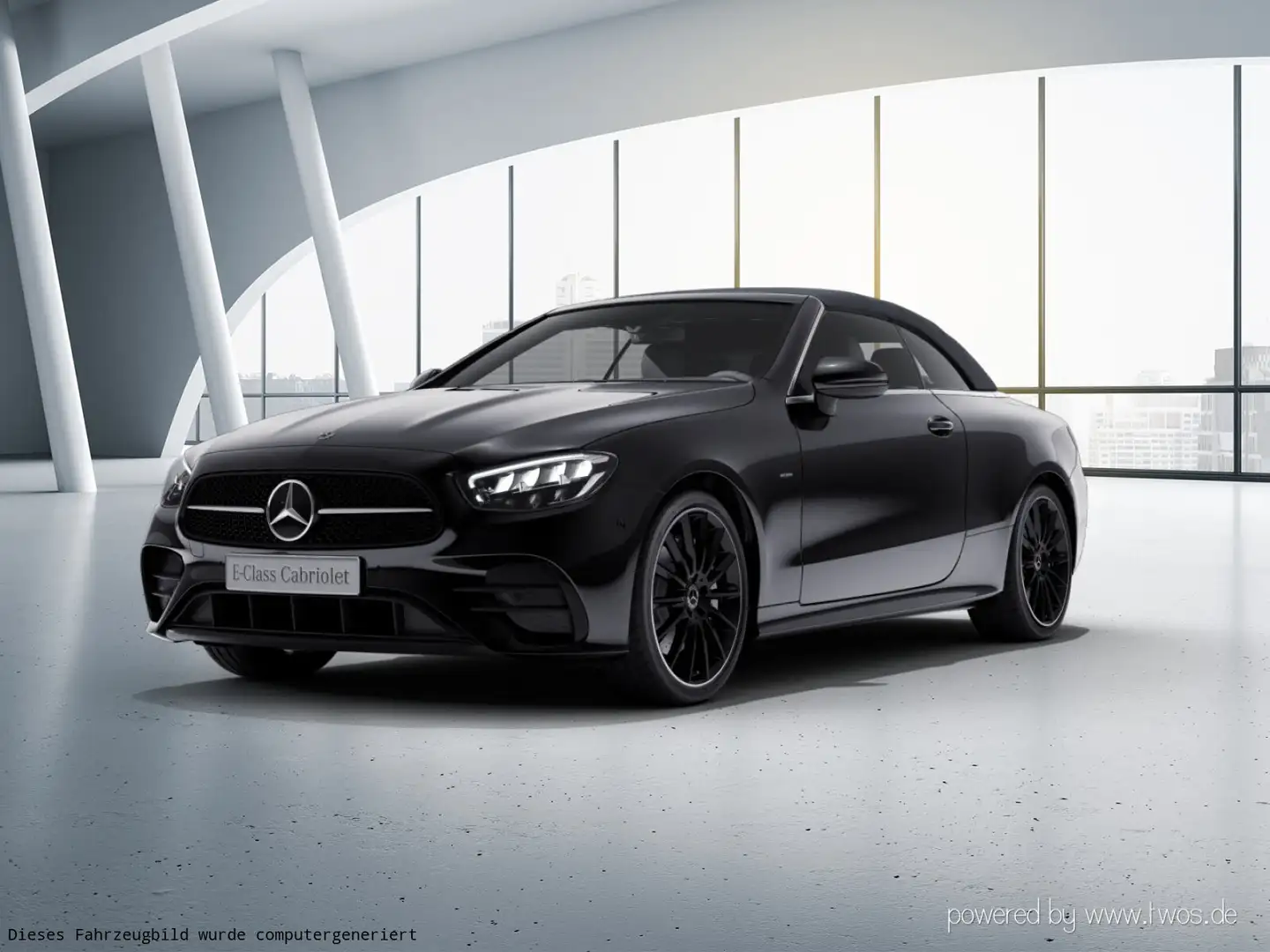Mercedes-Benz E 300 E 300 d 4M Cabriolet Komfort Night Edition Totwinkel Schwarz - 2