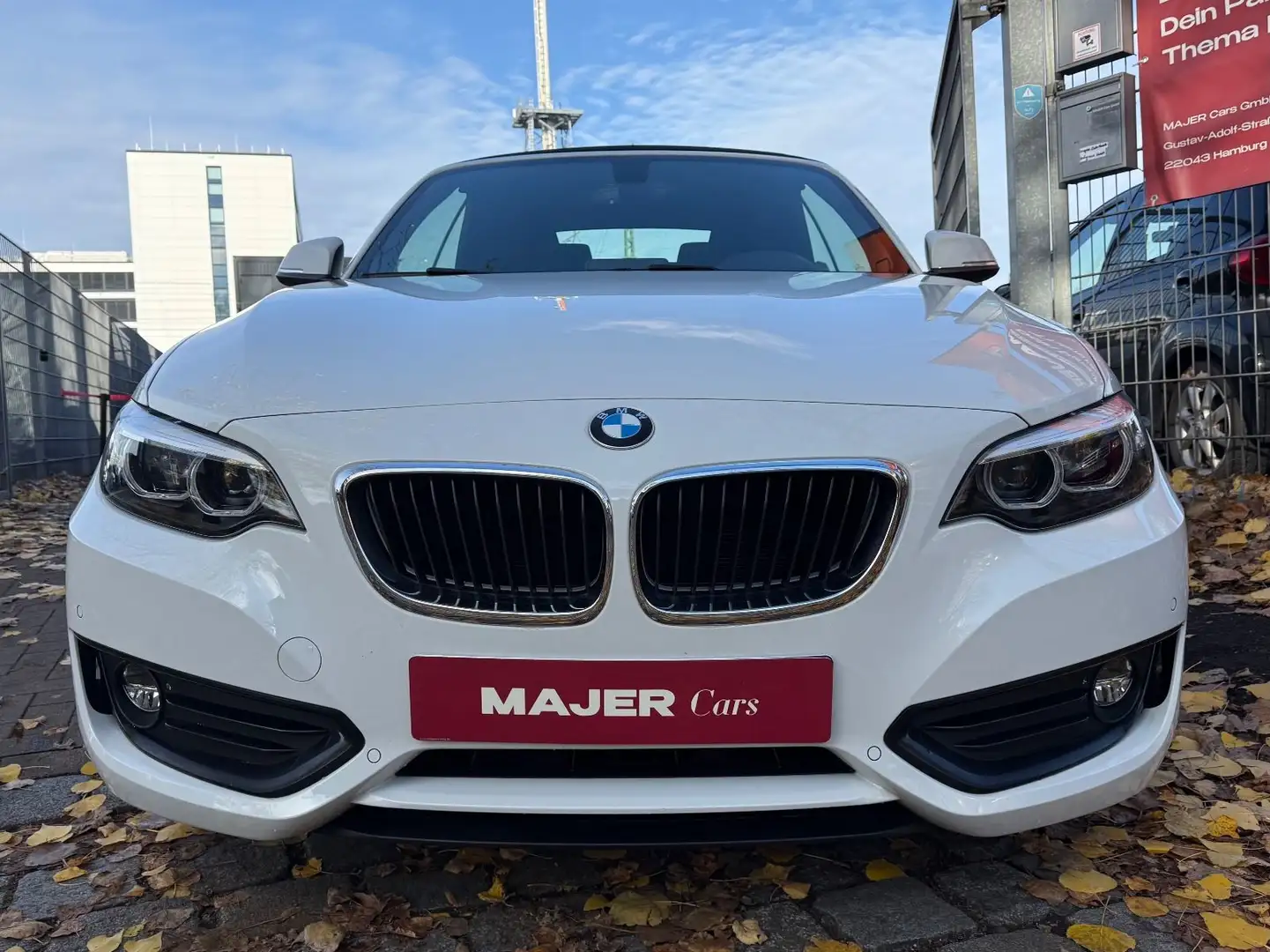 BMW 218 i Cabrio Advantage*LED*NAVI*ALU*PDC*SHZ Blanc - 2