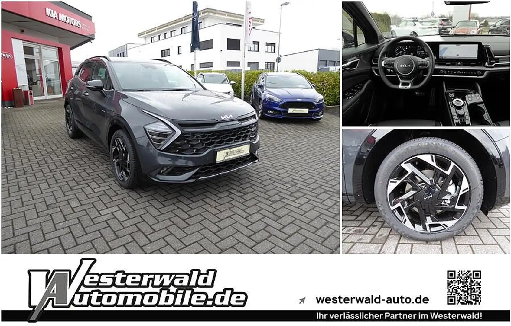 Kia Sportage 1.6T-GDI AWD Aut. GT-Line Grijs - 1
