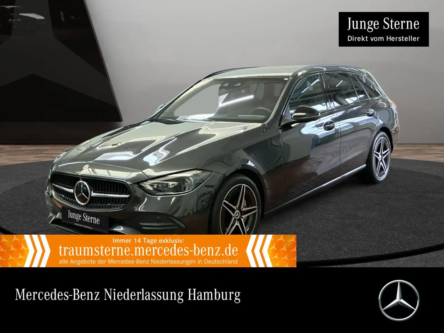 Mercedes-Benz C 220 d T 4M AVANTG+NIGHT+360+BURMESTER+KEYLESS+9G Gris - 1