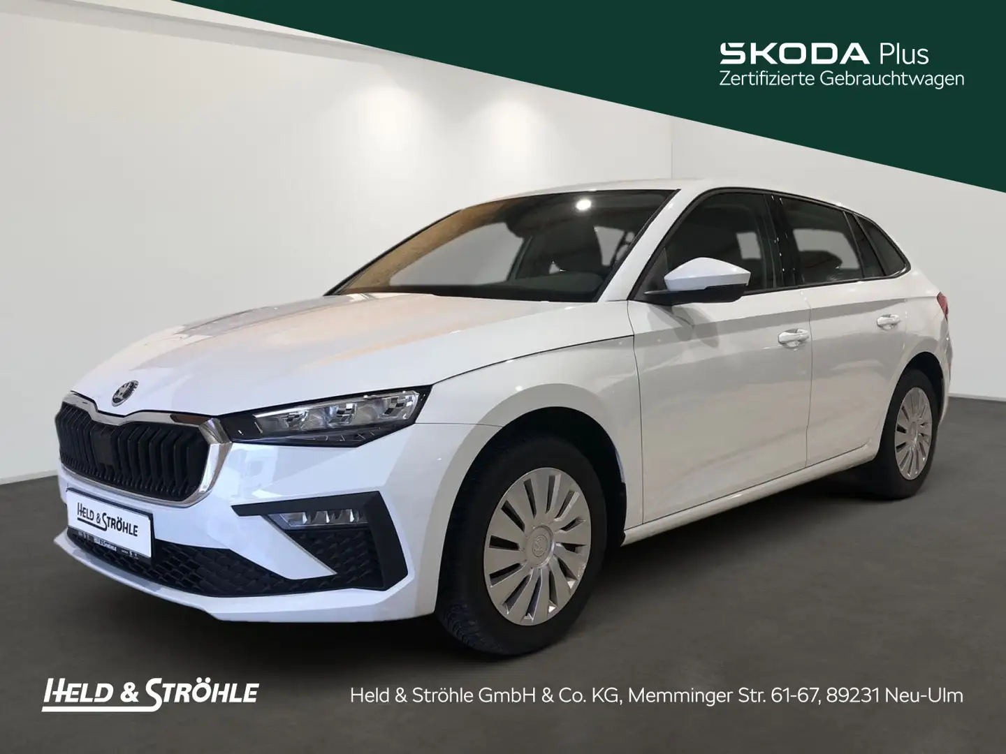 Skoda Scala Essence 1.0 TSI LED PDC SHZ SMARTLINK+ Blanc - 1