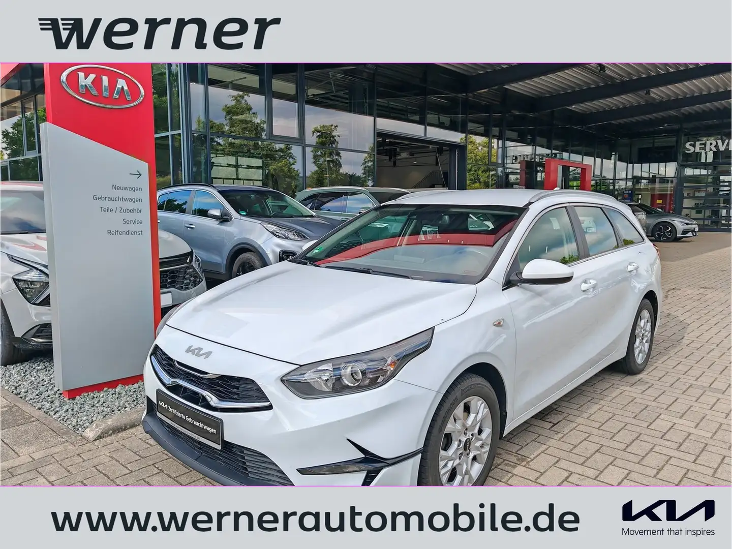 Kia Ceed SW / cee'd SW Ceed SW 1.6 CRDi Mild Hybrid Vision Nav AHK Weiß - 1