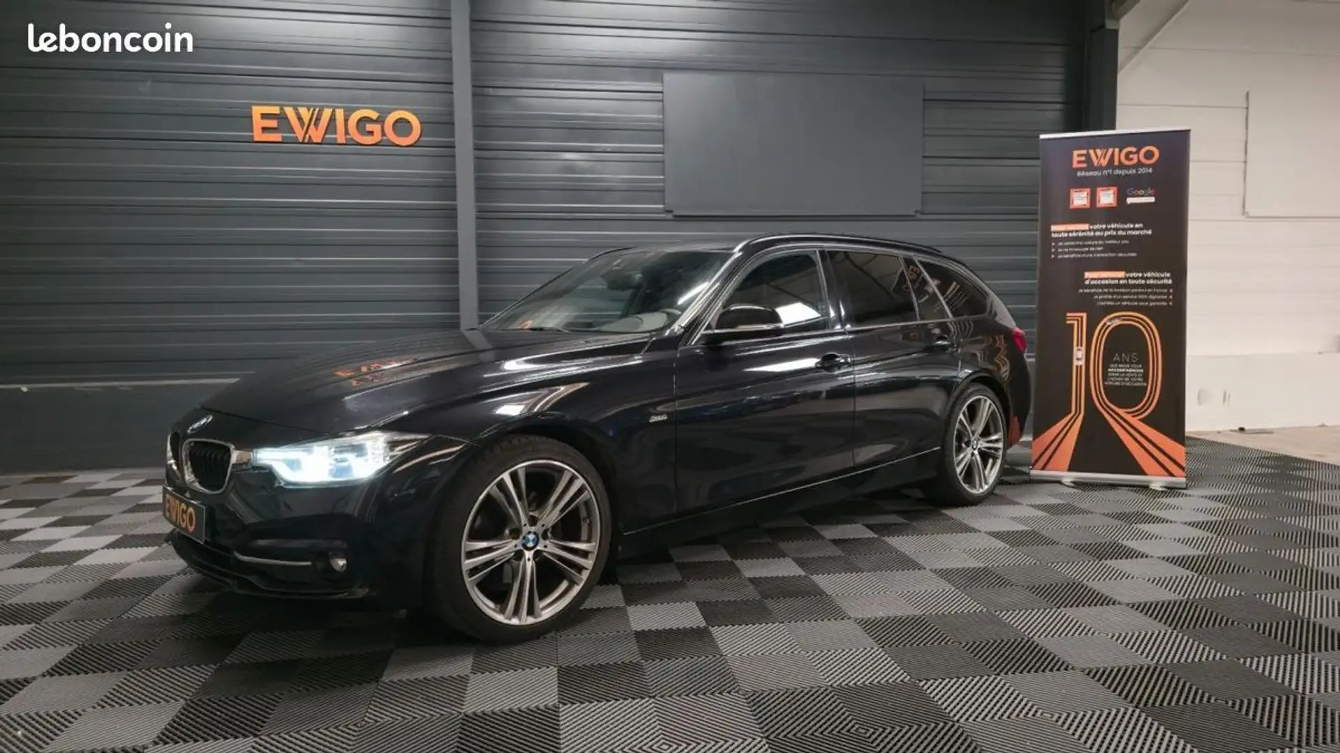 BMW 320 Touring 2.0 320 D 190 BVA Schwarz - 1