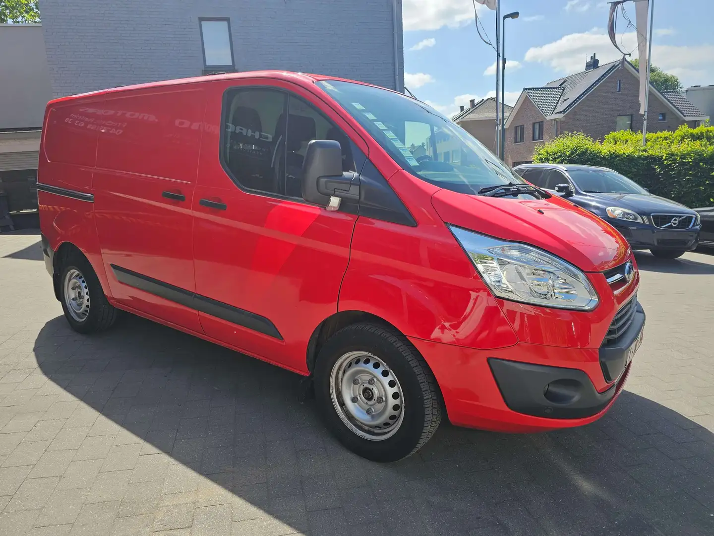 Ford Transit Custom Euro 6 Airco Gps Carnet Ford Rouge - 2