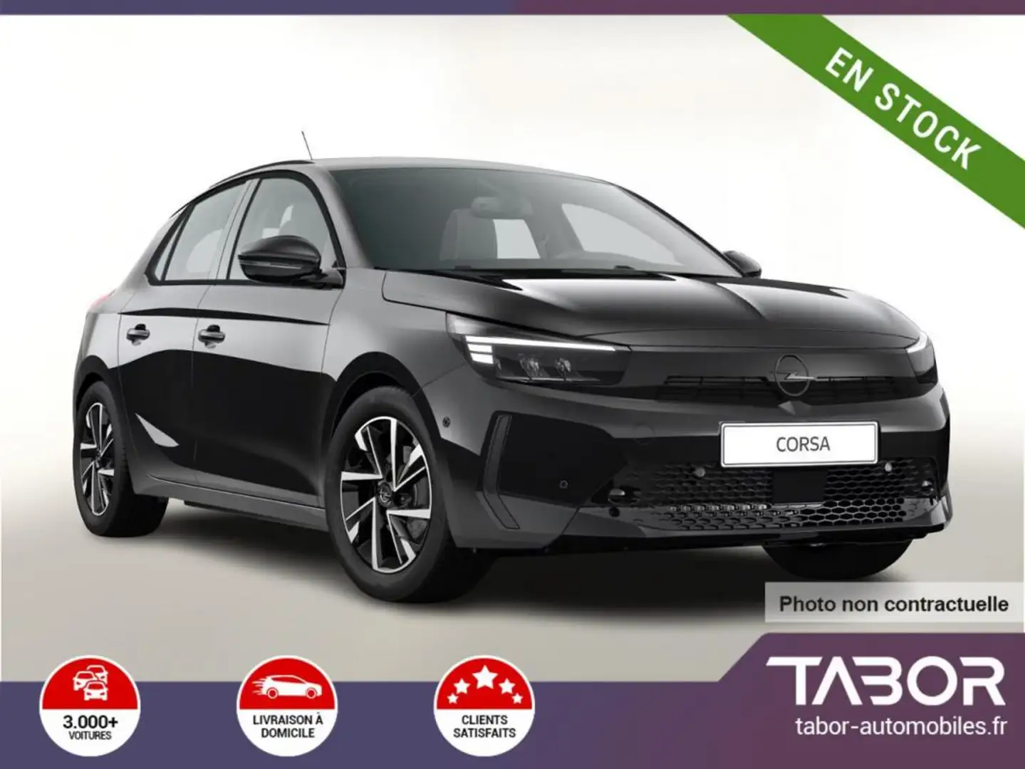 Opel Corsa 1.2 Turbo 100 GS Aut LED 16p cam DAB Noir - 1