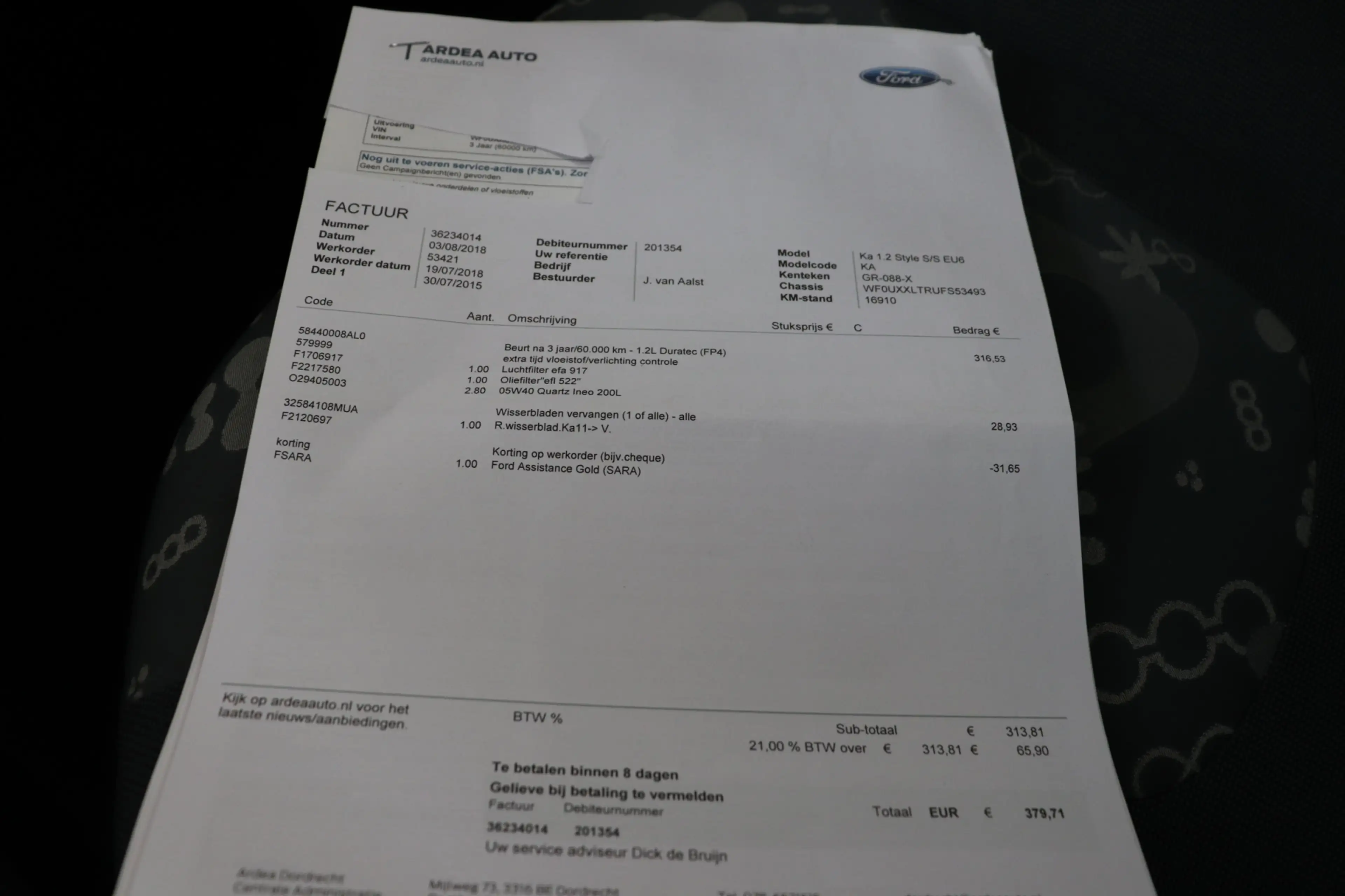 Ford Ka/Ka+ 1.2 Style start/stop Eerste eigenaar, dealeronderh — photo 22