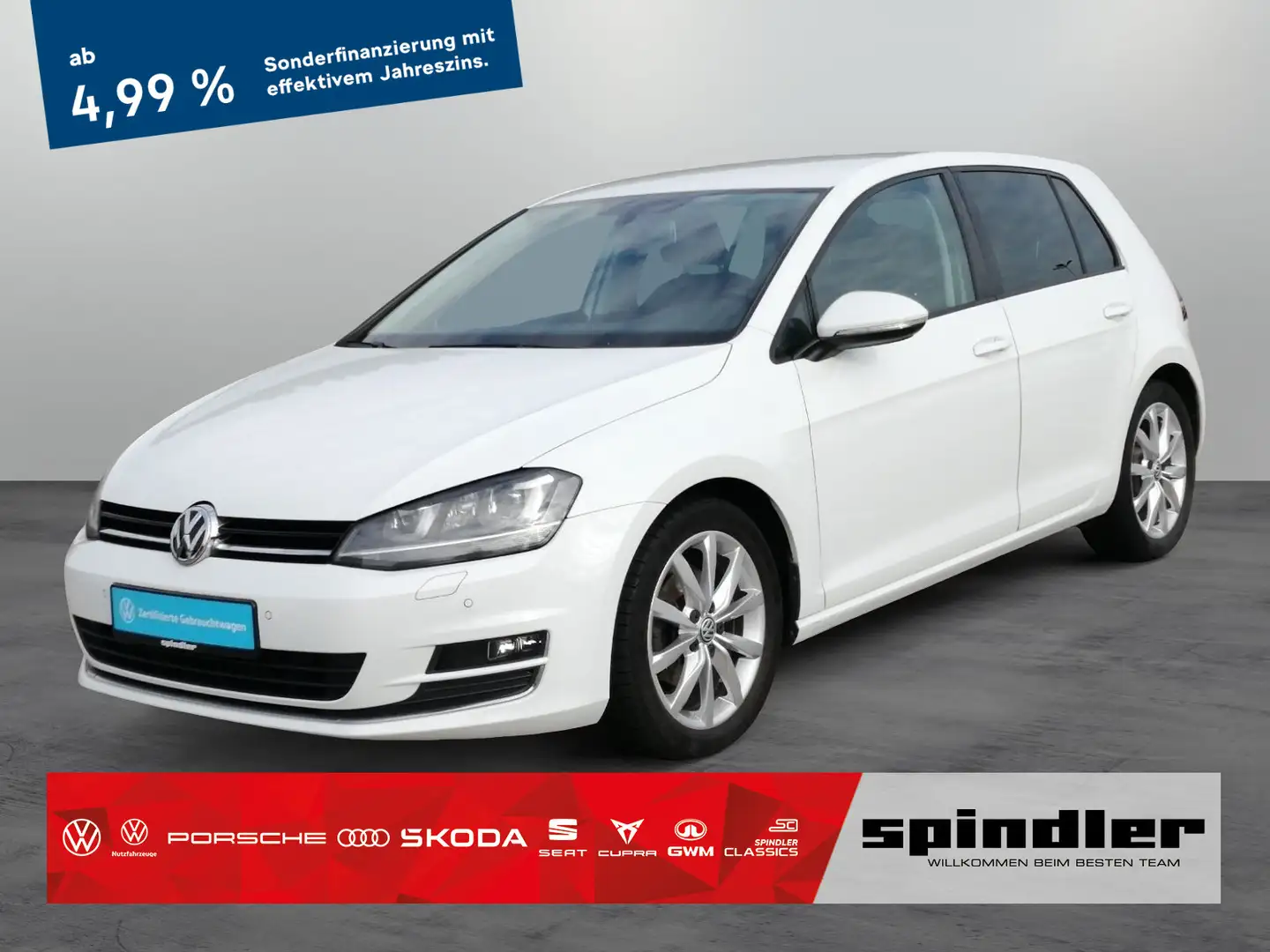 Volkswagen Golf 1.4TSI Highline Standhzg Navi Xenon Blueto Bianco - 1
