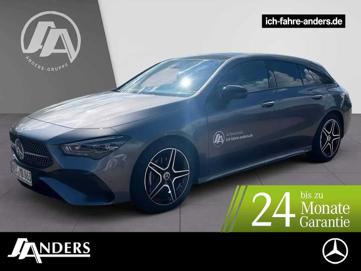 Mercedes-Benz CLA 180 SB AMG+Night+Pano+Multibeam+360°Kamera Gris - 1