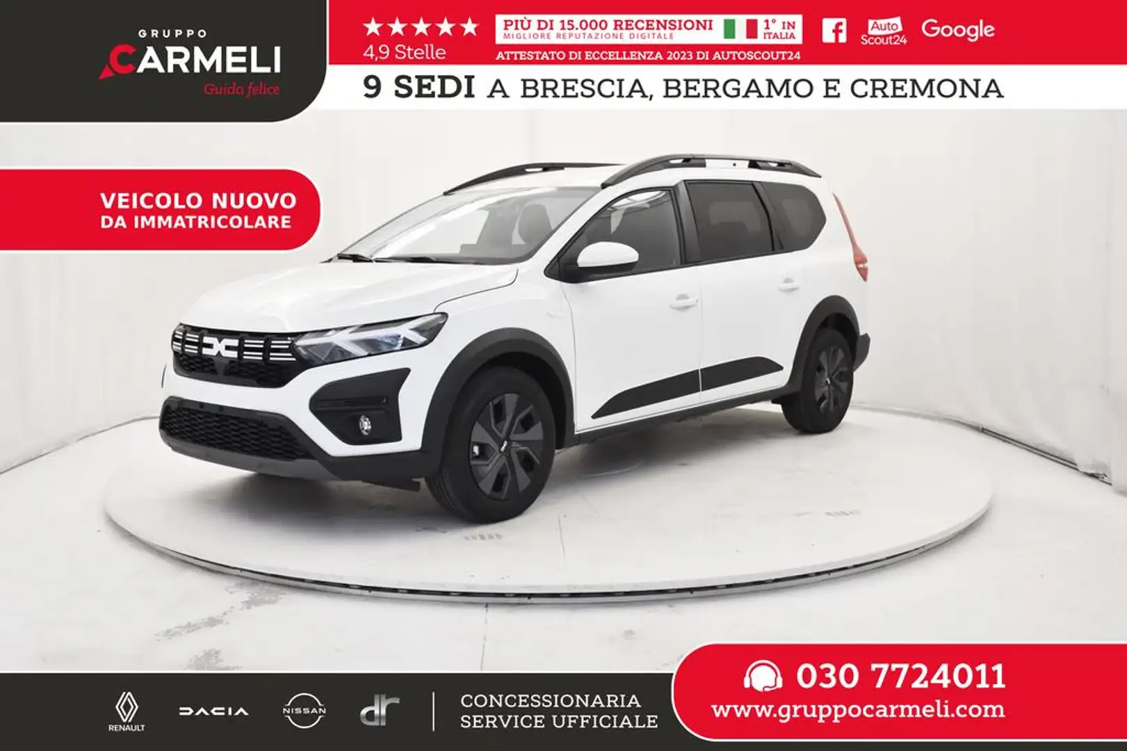 Dacia Jogger 1.0 tce Expression Gpl 100cv 7p.ti Bianco - 1