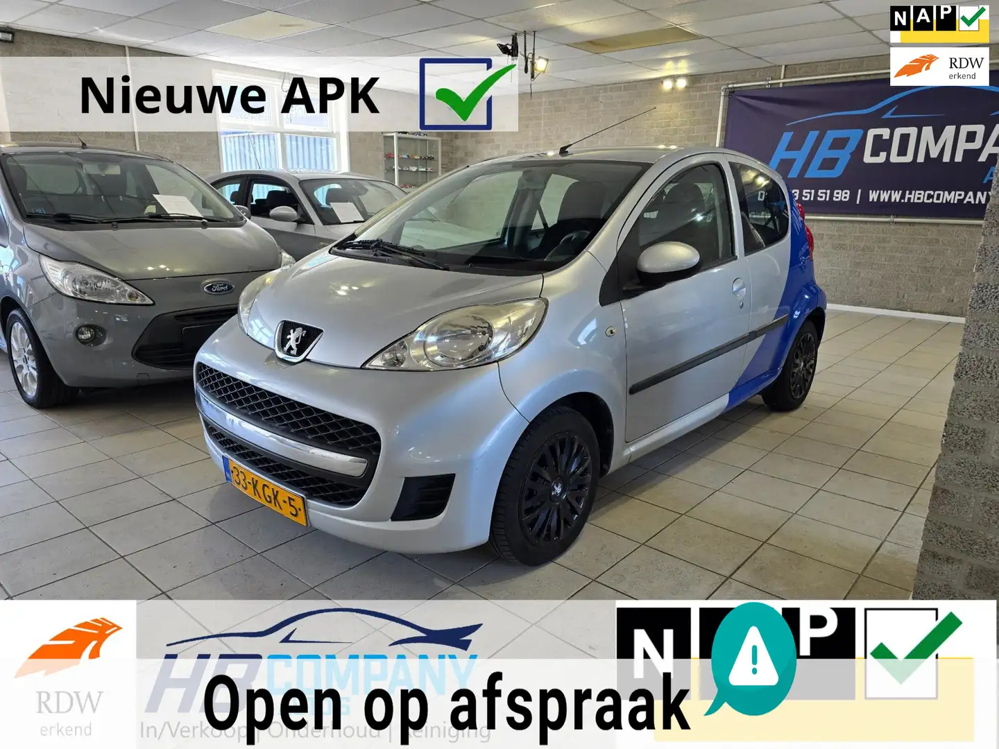 Peugeot 107 1.0-12V Sublime Zeer netjes | Airco | Stuurbekrach Grijs - 1