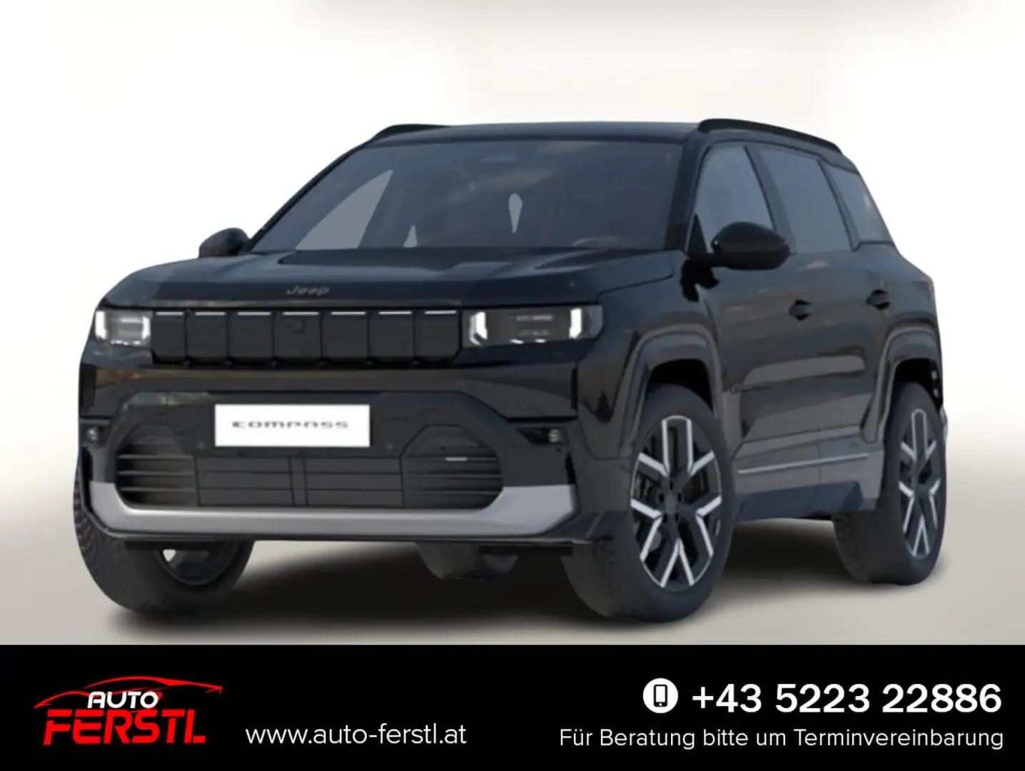 Jeep Compass First Edition 74kWh HUD Nav Matrix eHk 157 kW (... Schwarz - 1